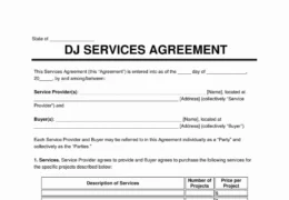 dj services agreement template