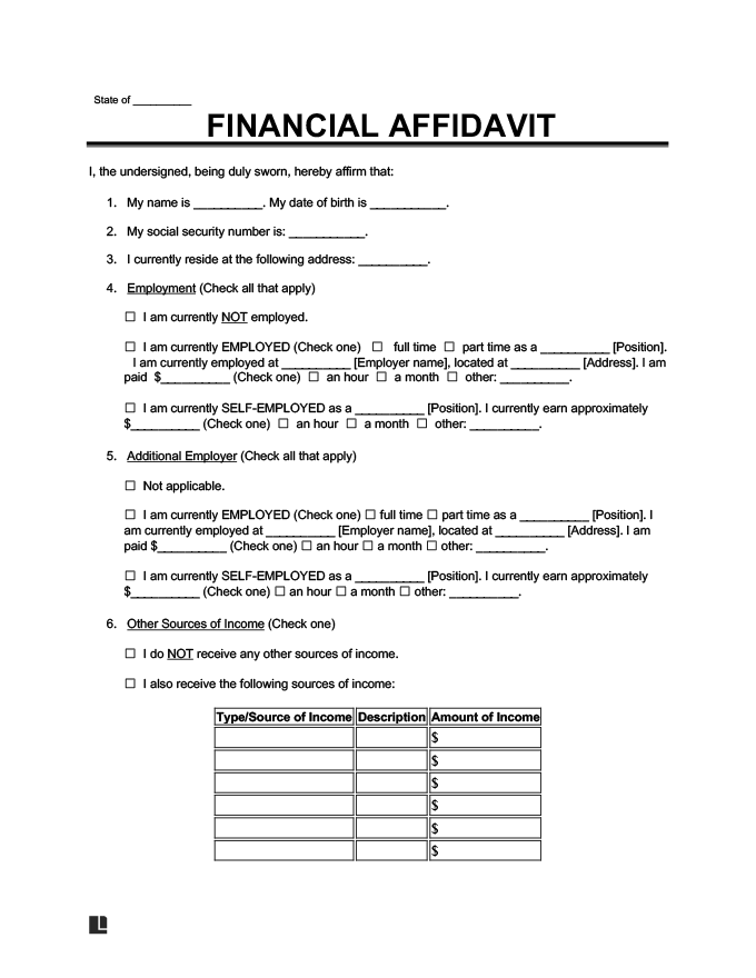 Financial Affidavit Template Web What Is A Financial Affidavit Financial Affidavit Template Web What Is A Financial Affidavit