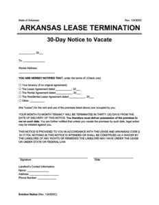 Free Arkansas Eviction Notice Forms | PDF & Word Downloads