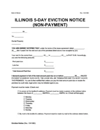 Illinois Eviction Notice