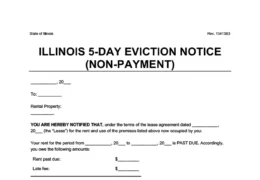 Illinois Eviction Notice