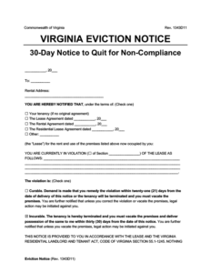 eviction quit