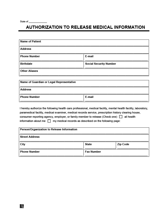 Free Printable Medical Records Request Form