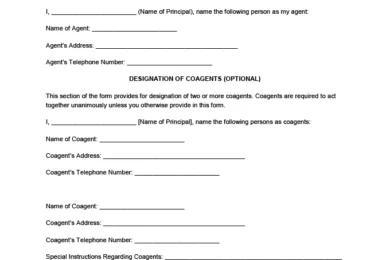 Maryland Power of Attorney Form
