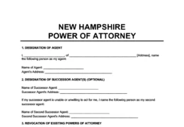 New Hampshire power of attorney