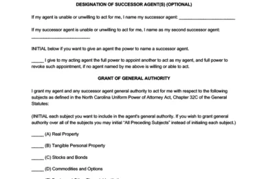 North Carolina power of attorney