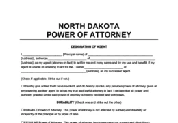 North Dakota power of attorney