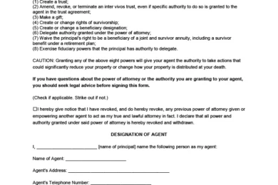 Ohio power of attorney