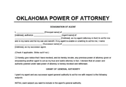 Oklahoma power of attorney