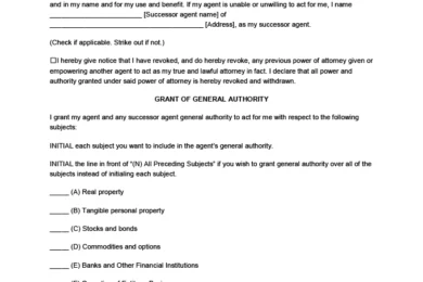 South Dakota power of attorney form