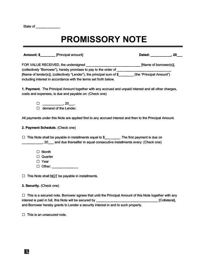 Promissory Note Tuition Fee Example Free Student