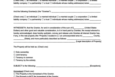 Missouri quitclaim deed Form