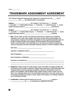 conditional assignment of trademark