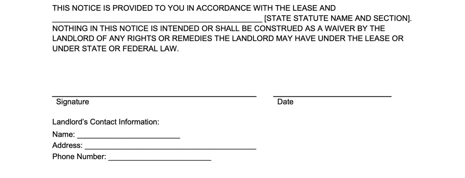 Free Eviction Notice Templates | PDF &amp; Word