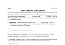 executive employment agreement