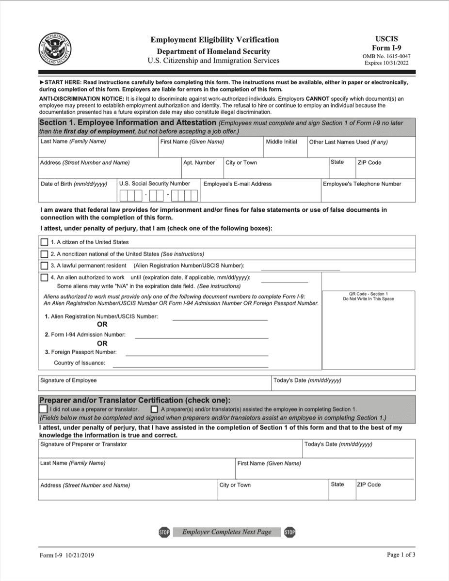 form-I-9-template