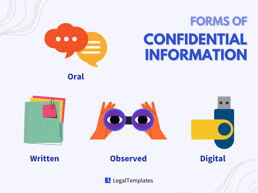 Forms of confidential information