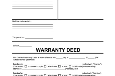 general warranty deed sample