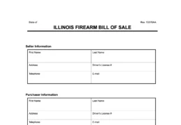 illinois firearm bill of sale
