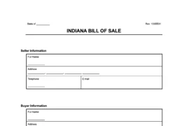 indiana bill of sale