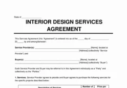 Interior Design Contract Template