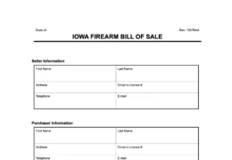 iowa firearm bill of sale