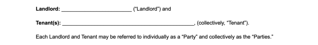 landlord tenant details