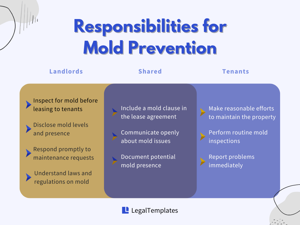 landlords' and tenants' responsibilies for mold prevention