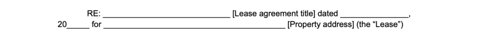 lease agreement details