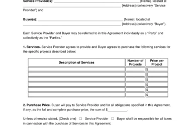 Nanny Service Agreement Template