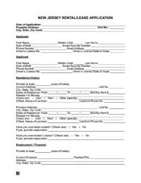 new jersey rental application form