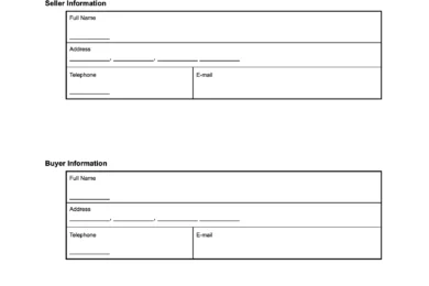 New York Bill of Sale Form