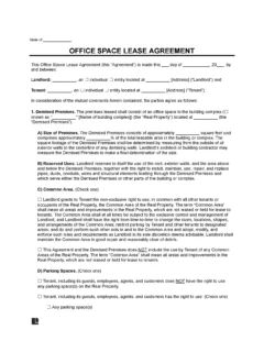 Office Space Rental Agreement