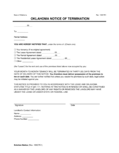 oklahoma ucc termination form