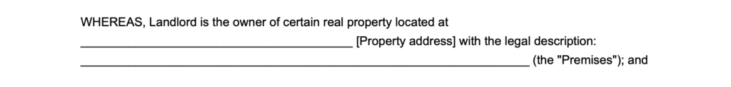 property address