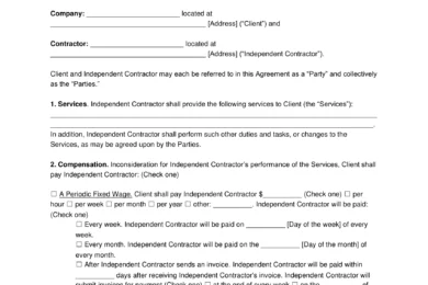 public relations services agreement templat