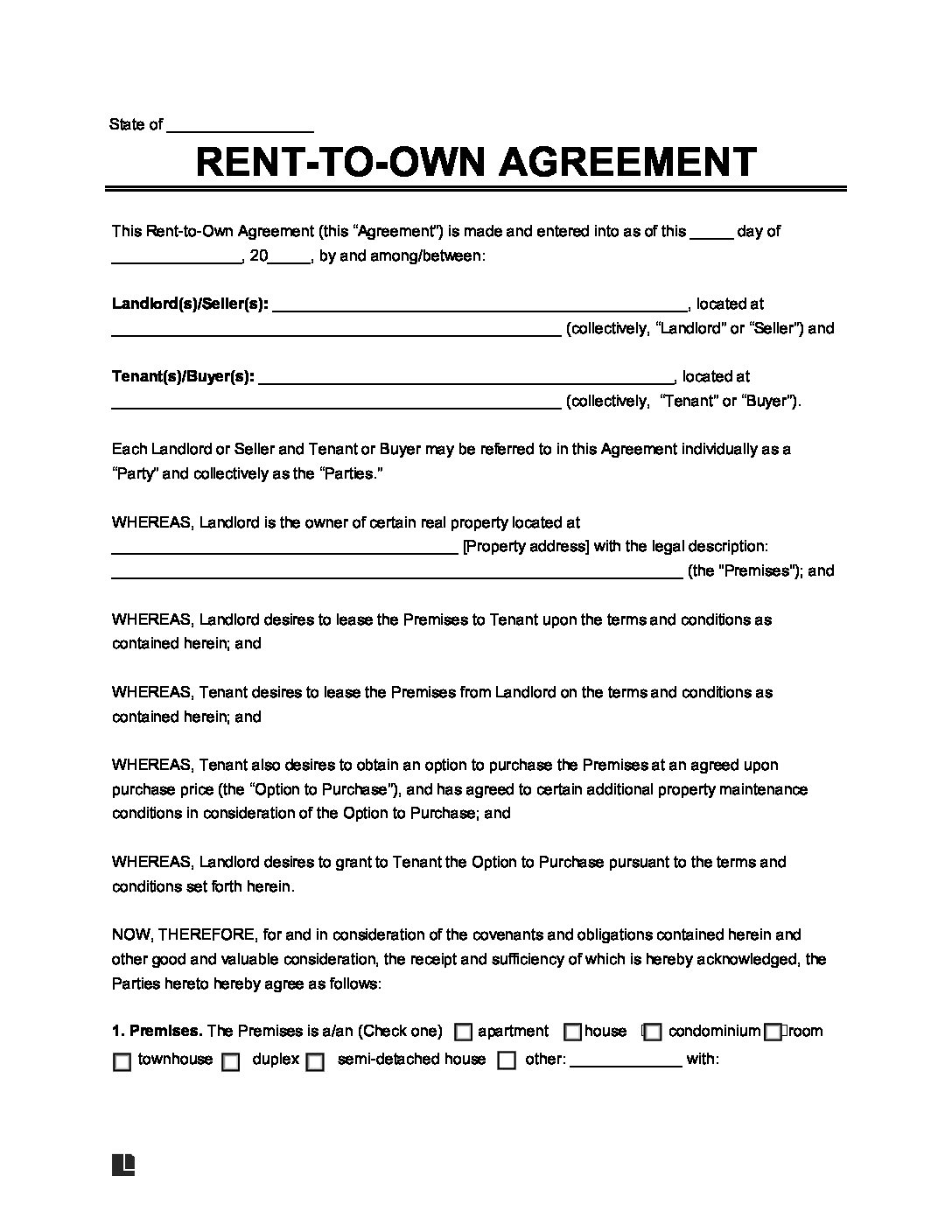 Free Printable Rental Lease Agreement Illinois