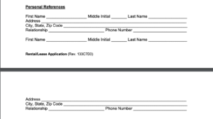 Free Rental Application Form | Printable PDF & Word