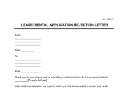 rental application rejection letter
