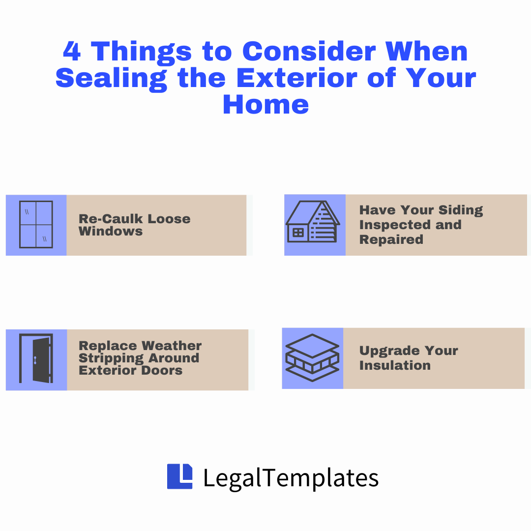 tips for sealing the exterior of your home