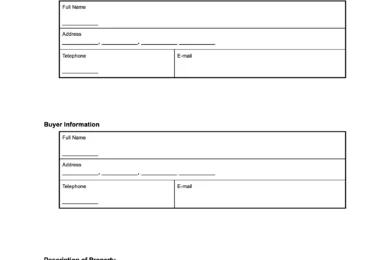 Utah Bill of Sale Form