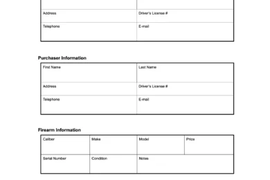vermont firearm bill of sale